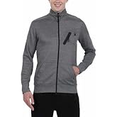 Spyder Active Men’s Full Zip Jacket (large gray) Best for jogging and workout on all season- Lightweight and Moisture Wicking
