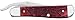 Case Dark Red Bone CV Russlock Pocket Knife