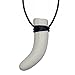 Munchables Dino Tooth Chew Necklace for Boys - Ideal Shape for Thumb Suckers - Chewable Jewelry for Kids (Bone)