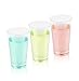 Zappy Elegant Disposable Plastic Straight Wall Shooter Glasses 3 Oz: Clear Pack of 50 Tumblers - Tasting Sample Dessert Shooters Champagne Wine Beer Shot Glass Parfait Souffle Jello Tumbler Party Cups