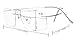 Eyekepper Titanium Rimless Reading Glasses Readers Men Women Gunmetal +0.00