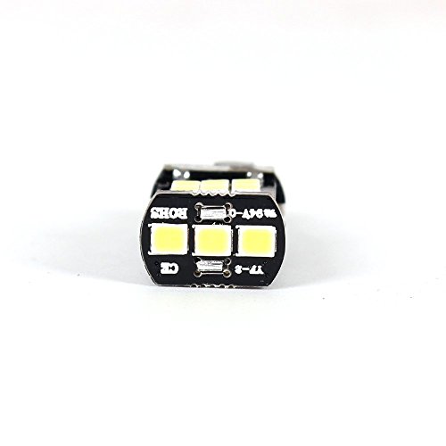 Alla Lighting CANBUS Error Free 921 912 906 T15 Super Bright 800 Lumens 6000K Xenon White High Power 2835 15-SMD LED Lights Bulbs for Back Up Reverse Light