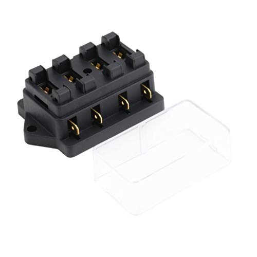 Florenceenid 4 Way Circuit Automotive Middle-Sized Blade Standard Fuse Box Block Holder
