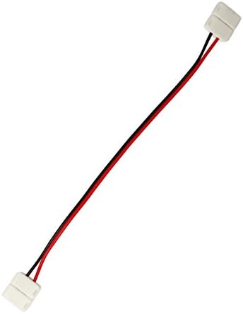 LEMIL - 1PC LED 5050 Single Colour Strip Light Connector 2 Pin Conductor 10 mm Wide Strip to Strip Jumper