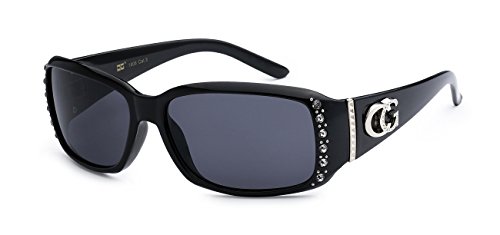 5Zero1 CG Eyewear Two Tone Rhinestone Square Colorful Women Girls Fashion Hot Sunglasses