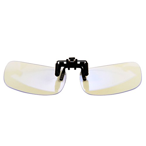 GudzwsClip On Blue Light Filter Blocking Glass Clips Computer Relief Anti-glare Unisex
