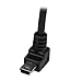 StarTech.com 0.5m Mini USB Cable Cord - A to Up Angle Mini B - Up Angled Mini USB Cable - Black (USBAMB50CMU)
