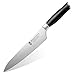 Moon Lence 8 Inch Sharp Kitchen Knife, Carbon Stainless Steel Chef's Knife Use to Slice, Dice, Chop and Mince Meat Fish Fruits