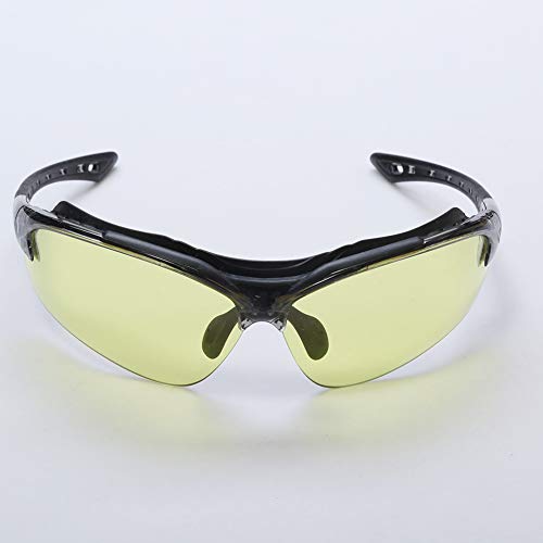 DIPFSUC Anti Fog Scratch Resistant Safety Glasses with Interchangeable Clear and Yellow Wraparound Lenses, Impact & UV Protection Protective Eyewear/Goggles with Interchangeable Headstrap/Temples - Thumbnail 5