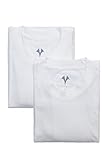 Men's Crew Neck Undershirts in Bamboo Viscose - 2 Pack Tee for Him by Texere