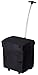 dbest products Smart Cart, BLACK Collapsible Rolling Utility Cart Basket Grocery Shopping Teacher Hobby Craft Art