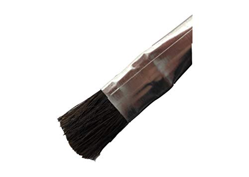 Acid Flux Brush 6" LG X 3/8" Solder, Plumbing, GLUES, Touch UPS, Tin Handle with Horse Hair Heads. Great Inexpensive Brushes for Many uses in The Home. Great Price (72 Ea 3/4" HH) - Thumbnail 2