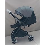 chicoo Lightweight Baby Stroller with Flip Arm, Anti-Puncture Wheels, UV Protection Canopy with Storage Basket for Baby Essentials