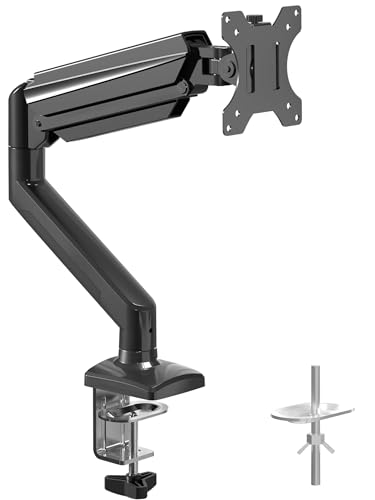 suptek MD01A Monitor Stand for 13-32" LED LCD Screen up to 9 kg Monitor Arm with Gas Spring Tilt Swivel and Height Adjustable 360° Swivel VESA 75 x 75/100 x 100 mm