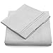 Cosy House Collection Everyday 1500 Series Bed Sheet Set - Ultra Soft & Cool Hotel Bedding - Deep Pocket - Wrinkle, Stain and Fade Resistant - 4 Piece Set (Queen, Silver)