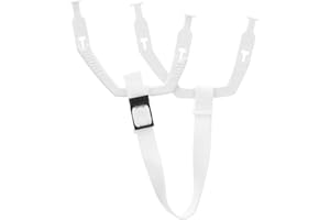 CCM Hockey Helmet Spare Parts: Chinstrap with Earloops White OSFA