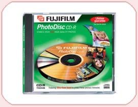 Fujifilm CD-R PhotoDisc Jewel Case 10 Pack 700MB Recordable Discs