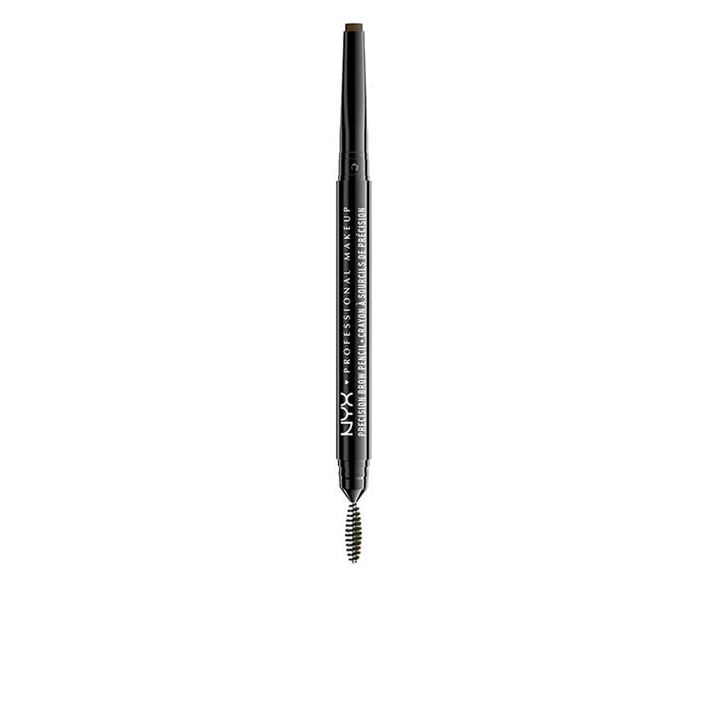 NYX Professional Makeup Precision Brow Pencil, Dual Ended with Flat Tip Pencil and Spoolie Brush, Vegan Formula, Shade: Espresso