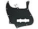 KAISH Jazz Bass J Bass Pickguard fits USA/Mexican 4 String Fender Jazz Bass Black 3 Ply