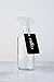 Rail19 Glass Cleaner Bottle with Clear Spray Nozzle Lead Free Glass