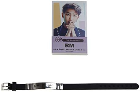 BTS Bangtan Boys Photocards 56pcs + Stainless Steel Bracelet (Rap Monster)