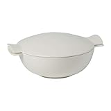 Soup Passion Tureen by Villeroy & Boch -Premium Porcelain - Made in Germany - Dishwasher and Microwave Safe - Service for 4 - 84.5 Ounce Capacity - 12.5 x 10.25 x 4 Inches