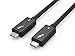 mamre 40Gbps USB4 Cable Compatible with Thunderbolt 3 Cable 1.65ft (0.5m), 100W, TB3 to TB3 Male to Male Cord, Compatible with New MacBook Pro m1, ThinkPad Yoga, Alienware 17 and More