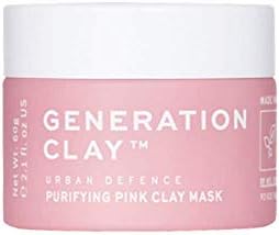Generation Clay Australian Pink Clay Mask - Anti Aging, Purifying, Peel Off Charcoal Cream with Antioxidants and Collagen Stimulator