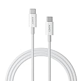 AUKEY USB C to USB C Cable 6ft, 2m Fast Charge Type C Cable Compatible for MacBook Pro 13-inch, MacBook 12-inch, Google Pixel 2/2 XL, Nexus 6P/5X, Nintendo Switch and More (White)