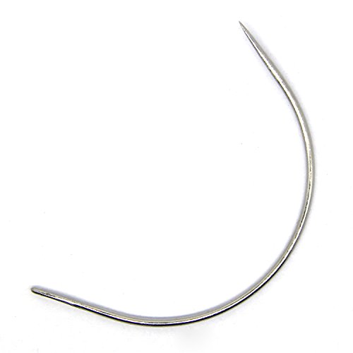 Wiwaplex Pack of 20 C Type Curved Mattress Upholstery Needles Hand Sewing Needles
