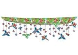 Beistle 50336 Flowers and Birds Ceiling Decor, 12-Inch by 12-Feet
