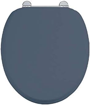 Burlington Chrome Soft Close Blue Seat