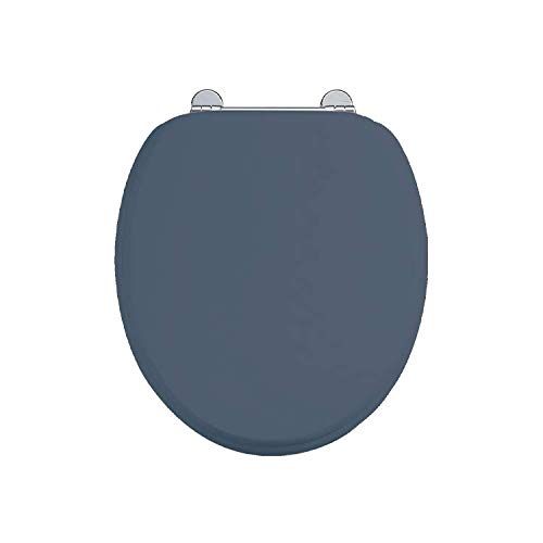 Burlington Chrome Soft Close Blue Seat