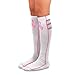 TeeHee Breast Cancer Awareness Cotton Knee High Socks for Women 3-Pack (Basic) 9-11