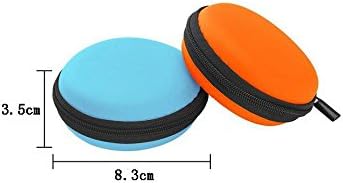 6PCS EVA Macaroon Color Portable Small Round Earbud Storage Cases Box Travel Carrying Pocket Headset Earphone Headphone USB Cable Jewelry Storage Container Bag Pouch Holder Organizer(Color Random) - Image 5