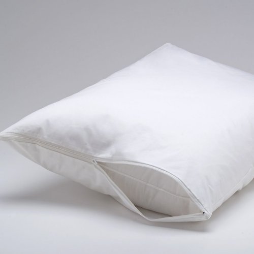 Italian Collection Deluxe Vinyl Pillow Bed Bug Protector with Zipper