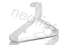Neaties White Medium Weight Premium Plastic Hangers w/Hooks and Reinforced Shoulders, American Made Long Lasting Quality Hangers, Value Set of 60