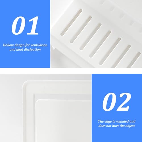 Wall Mount Wifi Router Storage Box, Carbon Steel Hidden Rack With Cable Management, No-Drill Installation Wlan Adjustable Organizer For Home And Office Decoration