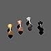Xpircn 4PCS 16G Stainless Steel Monroe Lip Rings Cartilage Tragus Studs Piercing Jewelry 8mm Labret for Men Women