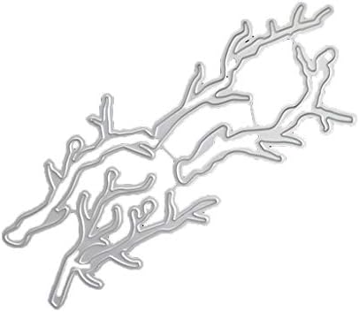 Biuuu 炭素鋼漫画木の枝切断ダイエンボスステンシルテンプレート型diyペーパークラフトスクラップ