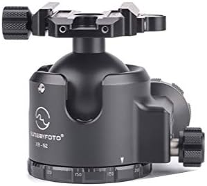 Sunwayfoto Xb-52 Tripod Ball Head Arca Compatible Low Cog 132Lb Max Load Xb52 Sunway