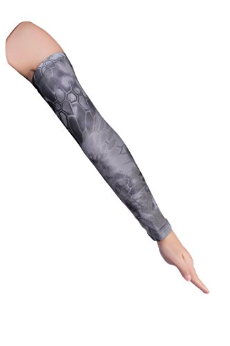 JIUSY 1 Paris - Camouflage Elastic Sports Arm Sleeves Cool Sun Block UV Protection Tattoo Cover Arm Warmer for Cycling Motorcycle Bicycle Baseball Basketball Size Medium S-CamoXT-02 - Thumbnail 2