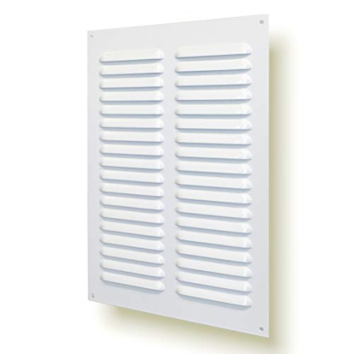 Metal ventilation grille ventilation (20 x 30 cm, white). โ image 1