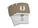 Dirt Devil Vacuum Cleaner Bags for Canister Vacs, Pack of 3, White, Style F, Microfresh Filtration, Part # 3200147001, Dirt Devil Vacuum Bags Refill