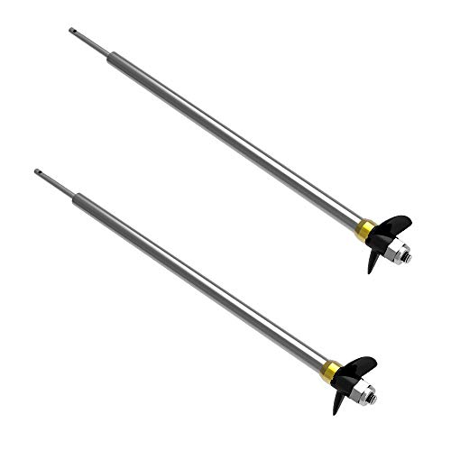 image for VOLANTEXRC 2pcs RC Boat Shaft, 2pcs RC Watercraft Propeller for Remote