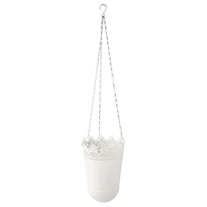 Digital Shoppy SKURAR Hanging Planter, in/outdoor/off-white12 cm (4