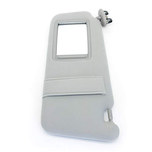 koxuyim Left Driver Side Windshield Sun Visor Mirror Replacement Part #74320-06780-B0 Visor Assembly, Left, Gray, Fit for Toyota Camry 2007-2011 Without Sunroof and Light