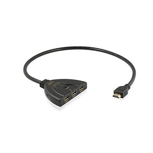 ViewHD UHD HDMI 3x1 Pigtail Switch | HDMI v2.0 | 4K @ 60Hz / 60fps | HDR | HDCP 2.2 | 18 Gbps | Model: VHD-UPT3F
