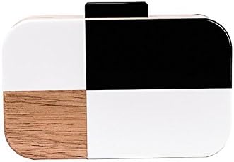 Hibags Female novel acrylic wood Clutch Purse Messenger Shoulder Bag