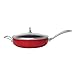 Chantal Copper Fusion 11-Inch Covered Saute Skillet, Chili Red